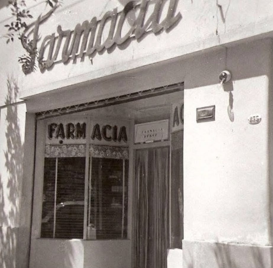 Fachada antigua de Farmacia Aste
